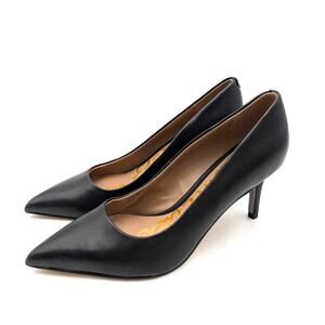 Sam Edelman Vienna Pointed Toe Heel Pumps Women's Black Size US5.5M EU35.5
